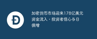 今年市场资金流入创新高，比特币稳定助力加密市值增长